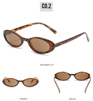 OEC CPO Sexy Small Oval Women's Sunglasses 2021 New Fashion Leopard Brown Hot Sun Glasses Female Retro Colorful Shade Eyeglass alodia store