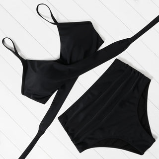 High Waist  Sexy Bikini Set Swimsuit Floral Beachwear V-Neck Bathing Suits Female ALODIA STORE