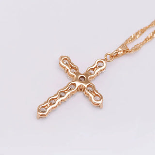 MxGxFam Full Zircon Cross Pendant Jewelry Alodia Store