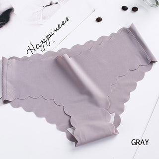 Sports Women's Panties Seamless Briefs Mid Rise Underwear Female Soft Comfortable Silk Briefs Underpants Sexy Lingerie Panty alodia store