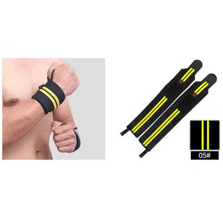 Weight Lifting Wristband Elastic Breathable Wrist Wraps Bandage Gym Fitness Weightlifting Powerlifting Wrist Brace Support Strap Alodia Store