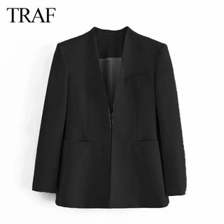 TRAF Autumn Blazers Women Fashion Blazer Alodia Store