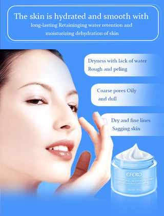 EFERO Hyaluronic Acid Essence Serum Moisturizing Snail Day Cream Face Cream Anti Wrinkle Firming Whitening Brighten Face Cream Alodia Store
