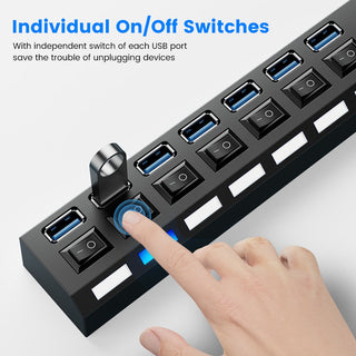 Usb Hub 3 0 Hub Usb Splitter Several Ports Multi Usb Hub 3.0 Hab power Adapter extension ALODIA STORE