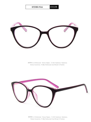 Fashion Women Cat Eye Eyeglasses Men Myopia Optical Glasse Frame Eye Glasses Computer Transparent Clear Frame Oculos Alodia Store