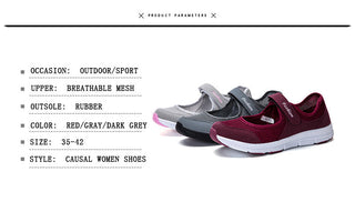 Ultra Light Mesh Flat Shoes For Women alodia store