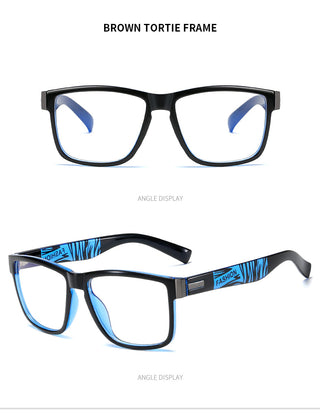 Fashion Anti Blue Light Glasses Frame For Men Women Clear Lens Computer Gaming Eyeglasses Square Eyewear Anti-UV Optical Frame alodia store