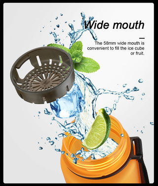 New 500/800/1000ml Sports Water Bottle BPA Free Portable Leak-proof Shaker bottel Alodia Store