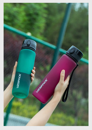 New 500/800/1000ml Sports Water Bottle BPA Free Portable Leak-proof Shaker bottel Alodia Store