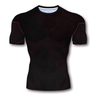 S-3XL Compression Shirt 3D Printed T shirts Men Comic Cosplay Clothing Short Sleeve Sports Quick Dry Fitness Tops Male Alodia Store
