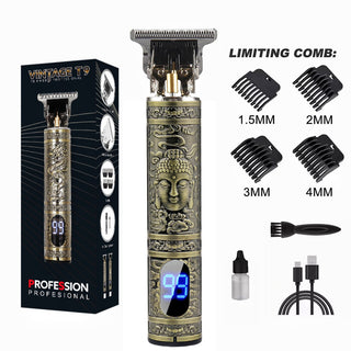 LCD Display T9 Electric Hairber 0mm Shaver Hair Trimer Home Appliances Travel Barber Razors Shaving Machine for Men Trimmer Man alodia store