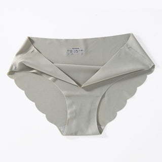 Sports Women's Panties Seamless Briefs Mid Rise Underwear Female Soft Comfortable Silk Briefs Underpants Sexy Lingerie Panty alodia store