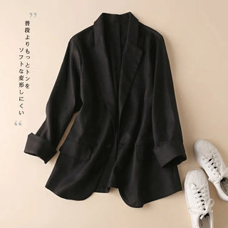 Sleeve Casual Blazers Jacket Alodia Store