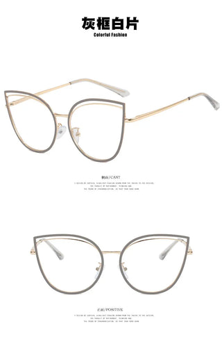 Fashion Anti-Blue Light Glasses Men Women Classic Anti-dazzle Eye Protection Computer Gaming Light Frame Plain Glass Spectacles Alodia Store