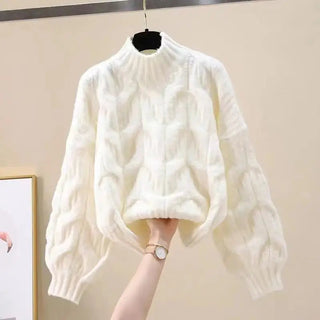 Knitted Sweater Strap Skirt Two Piece Korean Elegant Pullover Dress Suit Alodia Store