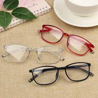 Ultralight PC Frame Reading Glasses Anti Blue Rays Eyeglasses High-definition Reduces Eye Strain Flat Mirror Eyewear +1.0~+4.0 Alodia Store