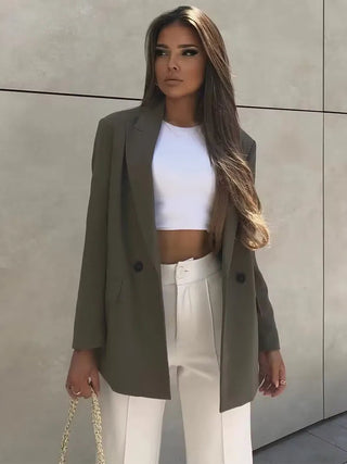 TRAF Office Blazer Women Winter Alodia Store