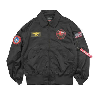 TOP GUN CWU-36P Spring Patched Military Style Bomber Pilot Flight Thin Coat Windbreaker Jacket Alodia Store