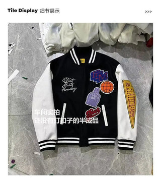 printed vibe style high quality men's and women's loose baseball uniforms couple Alodia Store