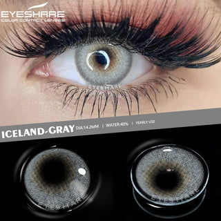 EYESHARE 1 Pair Colored Contact Lenses Natural Look Gray Eye Lenses Brown Contact Blue Lenses Fast Delivery Green Eye Lenses Alodia Store