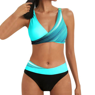 Vintage Print Bandeau Swimsuit Woman Sexy Alodia Store