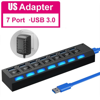 Usb Hub 3 0 Hub Usb Splitter Several Ports Multi Usb Hub 3.0 Hab power Adapter extension ALODIA STORE