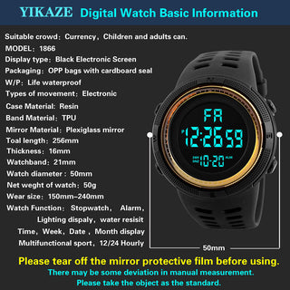 Luminous LED Digital Kids Watches waterproof Alodia Store