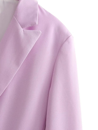 Purple Blazer Women  Elegant Woman Alodia Store