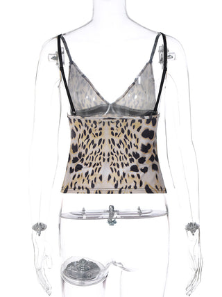 Dulzura Leopard Print Spaghetti Alodia Store