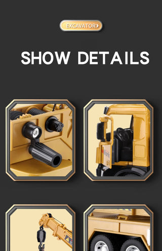 Large Truck Crane Engineering Vehicle Alloy Model Car Alodia Store