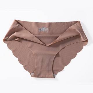 Sports Women's Panties Seamless Briefs Mid Rise Underwear Female Soft Comfortable Silk Briefs Underpants Sexy Lingerie Panty alodia store