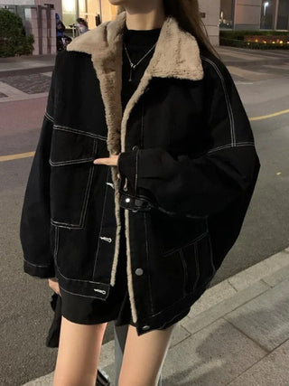 Padded Denim Jackets Alodia Store