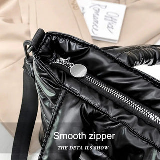 Lightweight Down Cotton Padded Shoulder Bag Alodia Store