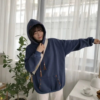 New in Sweatshirts Hoodies Autumn Winter Y2k Tops Clothes Women Sweatshirt Japanese Fashion Longsleeve Crewneck Korean Woman Emo Alodia Store