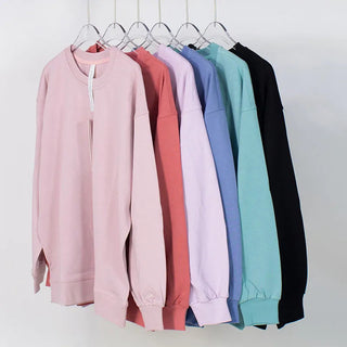 Perfectly Oversized Style Women Yoga Shirts Gym Sweatshirt Fitness Sports Pullover Long Sleeve Crop Top Workout Sportswear Alodia Store