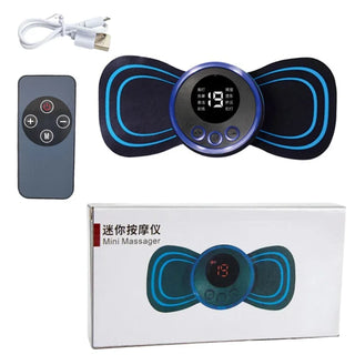 Electric EMS Neck Massager Mini Cervical Back Muscle Pain Relief Patch Stimulator Massageador Mat Portable Gel Pad Stickers Slim - Alodia Store