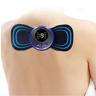 Electric EMS Neck Massager Mini Cervical Back Muscle Pain Relief Patch Stimulator Massageador Mat Portable Gel Pad Stickers Slim - Alodia Store
