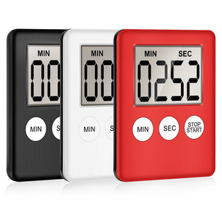 led kitchen timer magnetic adsorption countdown stopwatch cooking learning timer electronic timer LCD small alarm clock Alodia Store