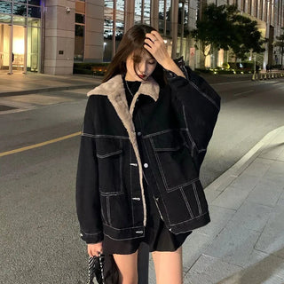 Padded Denim Jackets Alodia Store