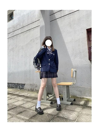 Uniform Female Drama Cardigan Japanese Coat Alodia Store