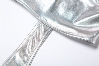Summer Sliver Color CropTop Women New Sexy Alodia Store