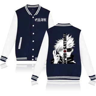 New Jujutsu Kaisen Gojo Satoru Baseball Jacket Men Women Alodia Store