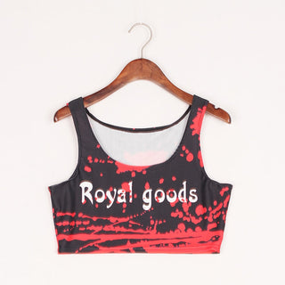 VIP FASHION Summer Sexy 3D Printed Tank Tops Crop Casual Super Short Vest Tops alodia store