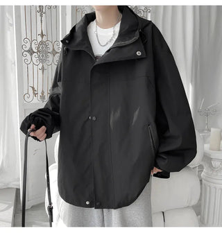Hooded Jacket for Men Bomber Jacket ALODIA STORE