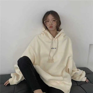 New in Hoodies & Sweatshirts Y2k Streetwear Women Top Hooded Shirt Clothes Longsleeve Oversize Sweatshirt Harajuku Manga Hoodie Alodia Store