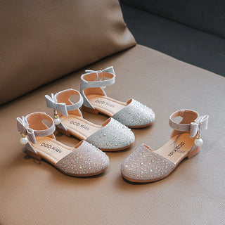 Girls Princess Sandals Baby Shoes 2023 Brand New Kids Shoes for Wedding Party Bling Summer Flat Sandals Fashion Breathable 2023 ALODIA STORE
