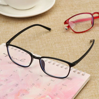Ultralight PC Frame Reading Glasses Anti Blue Rays Eyeglasses High-definition Reduces Eye Strain Flat Mirror Eyewear +1.0~+4.0 Alodia Store
