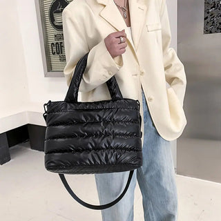 Lightweight Down Cotton Padded Shoulder Bag Alodia Store