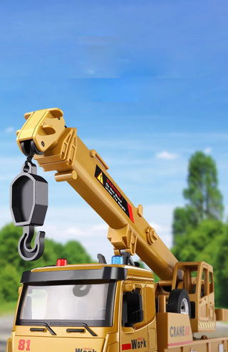 Large Truck Crane Engineering Vehicle Alloy Model Car Alodia Store