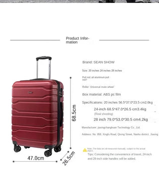 Rolling Luggage Men&women Suitcase Mute Spinner wheels 20''24''28'' Inch Suitcase Sets 3 Pieces Alodia Store